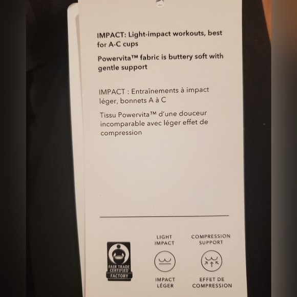 NWT Athleta Solace Printed Bra - Picture 3 of 5